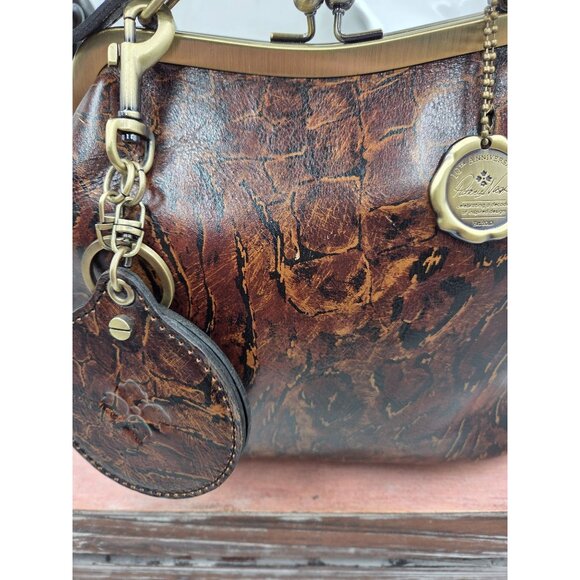 Patricia Nash Animal Abstract 10th Anniversary Edition Leather Crossbody Bag - Picture 3 of 16